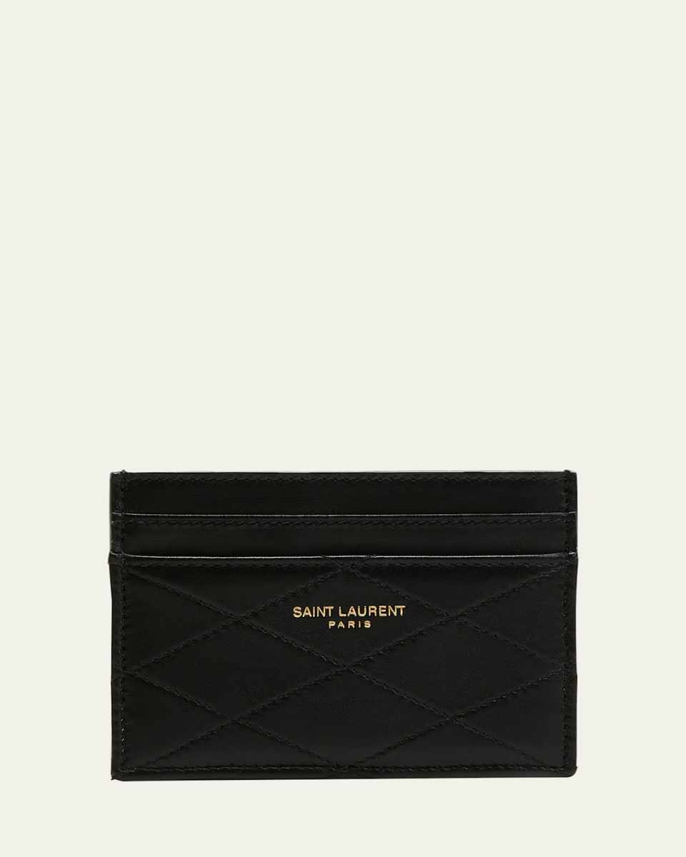 YSL Quilted Lambskin Card Holder